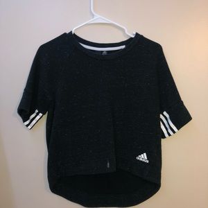 Black shirt sleeve sweater